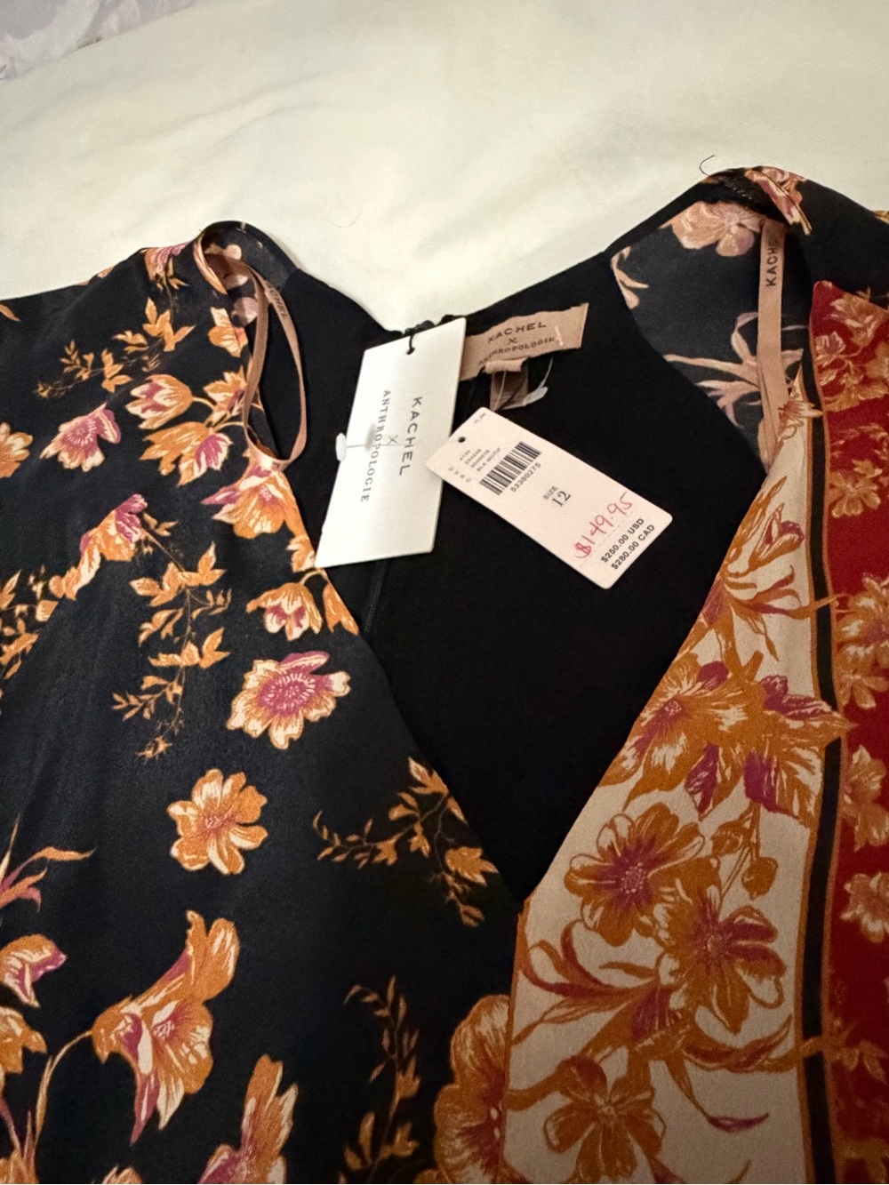 NWT Anthropologie x Kachel Fall Floral Hazel Patchwork Midi Dress Women’s 12 - Picture 8 of 12